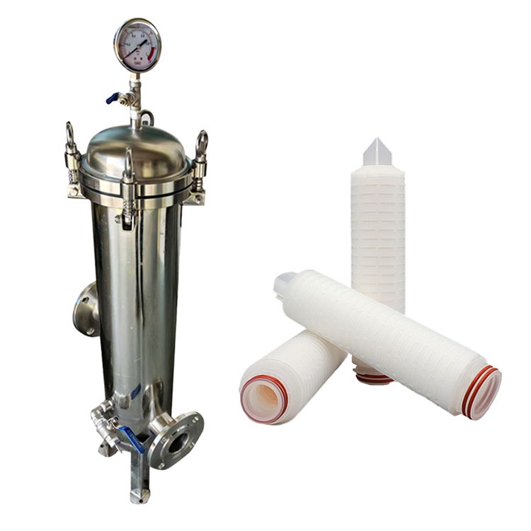 Carcasa de filtro de bolsa de acero inoxidable para bolsas de tamaño 1/2