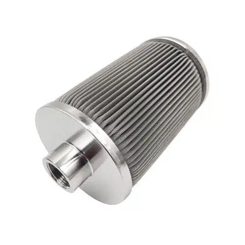 Cartucho filtrante plisado de acero inoxidable reutilizable